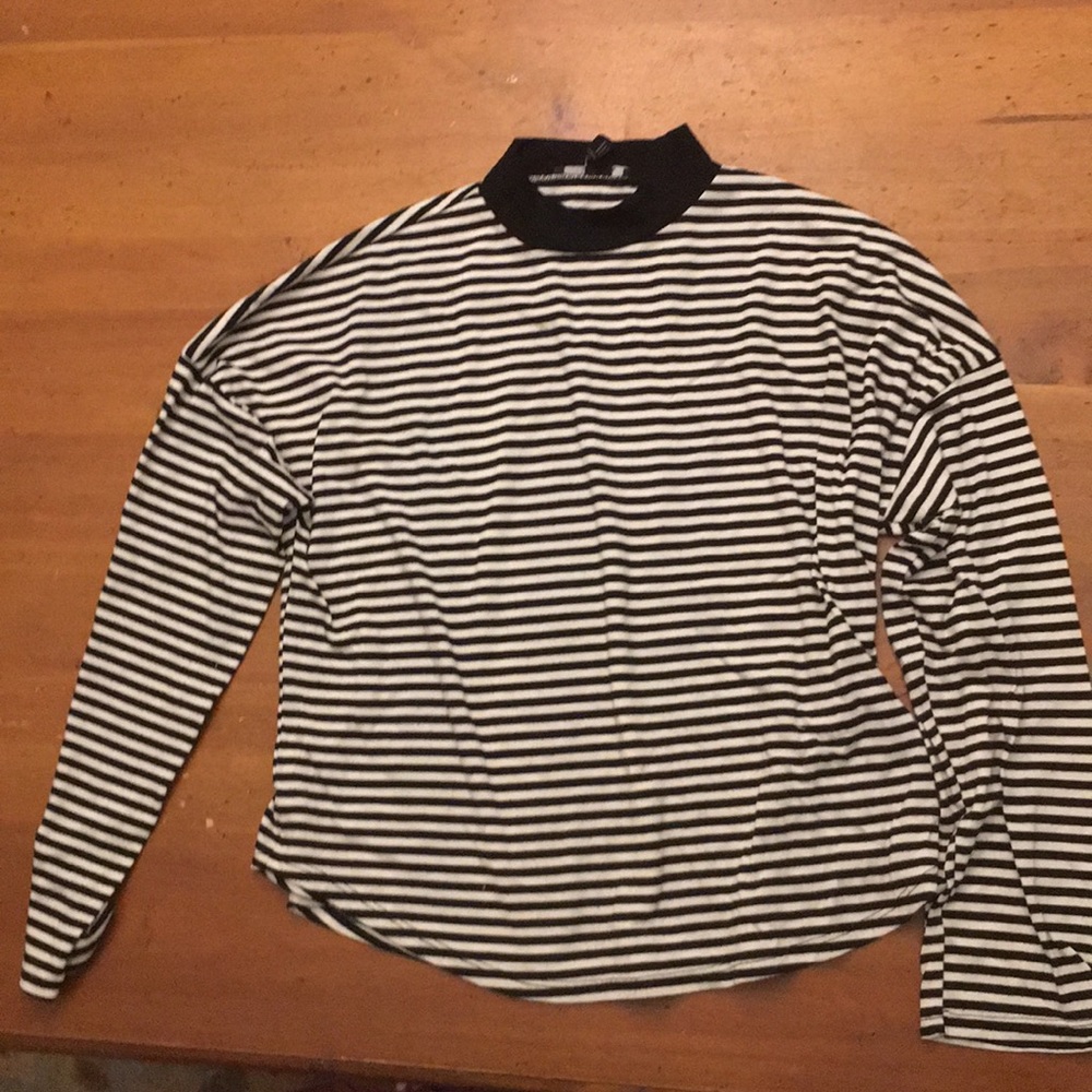 Black and white striped shirt
